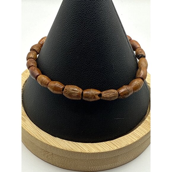 Handcrafted Wooden Beaded Bracelet - Picture 7 of 7